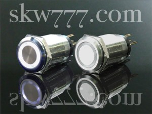 LEDスイッチ・ツイン接点/DC12V/10A - ホワイト